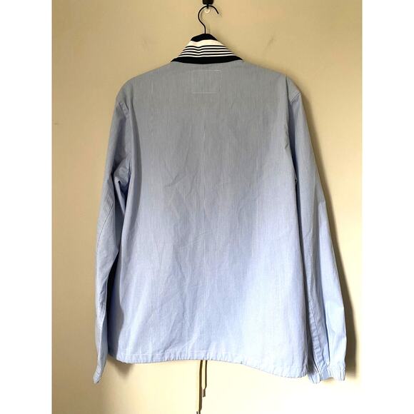 NWOT SCOTCH & SODA Lightweight Zip-Through Men's Jacket Striped Casual sz. L - Picture 2 of 9